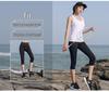 Übergröße Damen Schlankmachende Schnelltrocknende Yogahose - Dehnbar, Atmungsaktiv, Gekürzte Sommer-Sportleggings