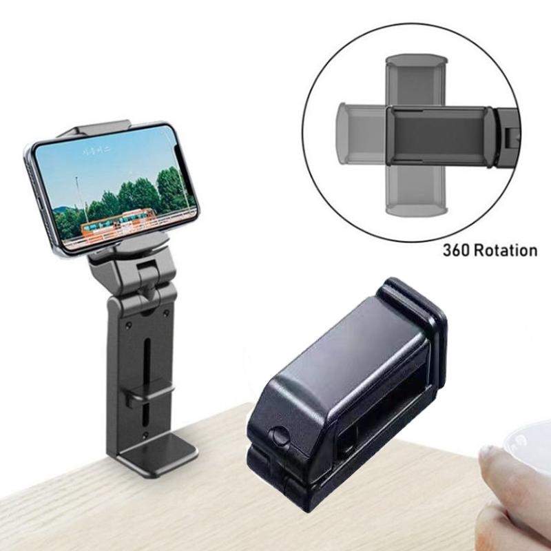 1PC Travel Phone Holder Foldable Lift Adjustable Rotatable Multifunctional Train Seat Universal Selfie Holder Travel Gear