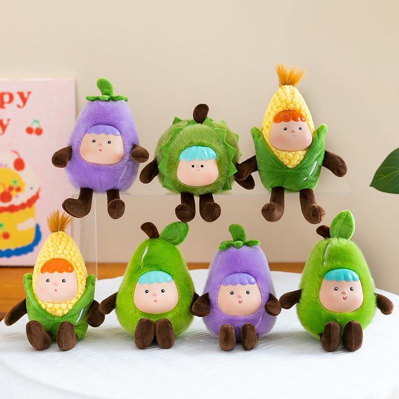 Cartoon Fruit Plush Keychain With Pp Cotton Filling For Kids And Teens