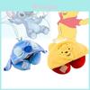 Soft Polyester Fiber Car Neck Pillow Travel Hooded Neck Cushion Cute U-shaped Plush Toy For Adults Yellow Winnie The Pooh Blue Stitch