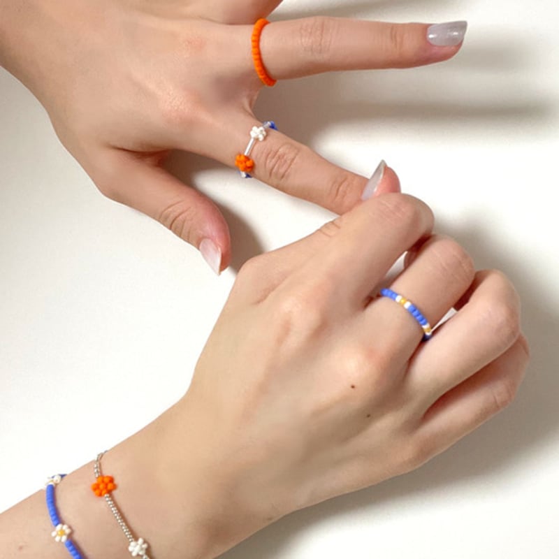 A Little Tickle Candy Crush Bead Ring Set of 4