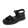 One word with Velcro open-toe fashion casual Roman shoes summer new versatile wedge heel platform sandals women
