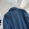 2025 Women's Summer Denim Loose Jacket with Turn-Down Collar and Zipper - Detroit Casual Style