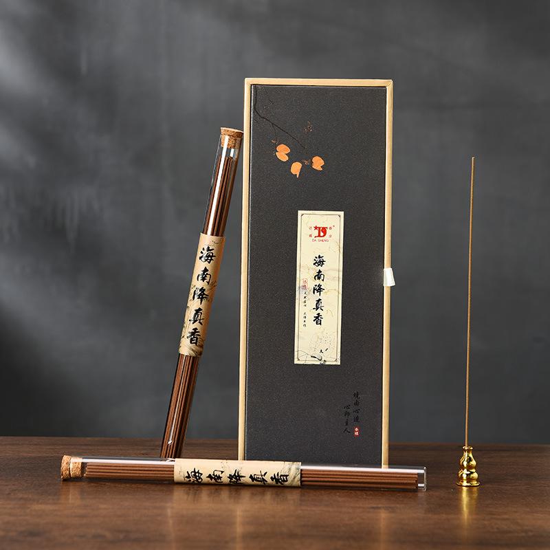 Natural Incense Sticks Sandalwood Agarwood Ambergris Goose Pear Tea Room Household Indoor Purify Air and Calm Mind Joss Stick Jiangzhenxiang