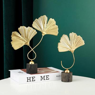 Modernes Luxus Wohnzimmer TV- & Weinschrank mit Ginkgoblatt-Dekor