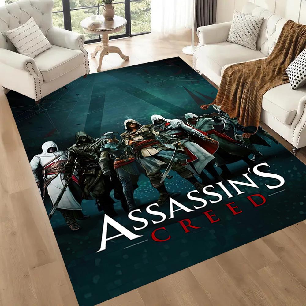 Čtvercové koberce Assassin's Creed Ezio Auditore jsou skvělou volbou pro obývací pokoje, ložnice, domácí dekorace a jako dárky.