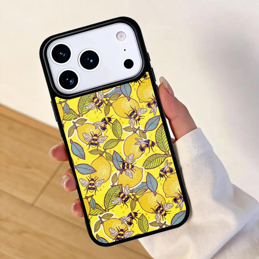 Bees Mobile Phone Case for IPhone 17 AIR 16pro Max 15 14 13 12 11 Bumper Cover