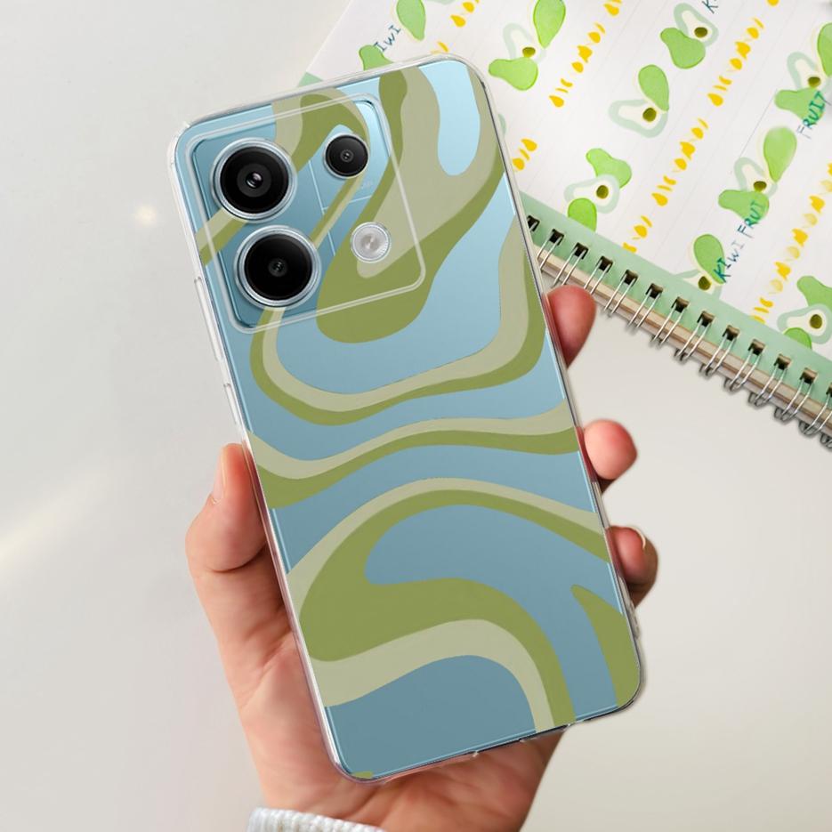 For Xiaomi Poco X6 5G Case Luxury Painted Cover Clear Silicone Phone Case For Xiaomi Poco X6 Pro PocoX6 X6Pro Soft Fundas Bumper