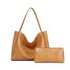 New Korean Version Simple and Versatile Hand-held Shoulder Bag, Retro Commuting Large Capacity Mother and Child Tote Bag