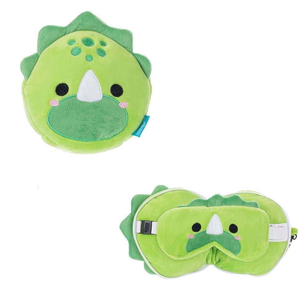 

Эластичная дорожная складная подушка, портативная складная маска для глаз, мультяшная маска для глаз, подушка для обеденного перерыва Dinosaur