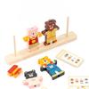 Wooden Early Learning Bear Dress Up Toy With Color Recognition For Kids Educational Game
