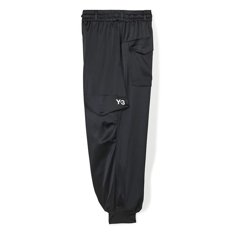 

Y-3 Tch Slk Crg Pant 23SS Повседневные спортивные брюки карго с эластичной кулиской, зауженные к низу, длиной девять точек, женские брюки, черный IL2155 M