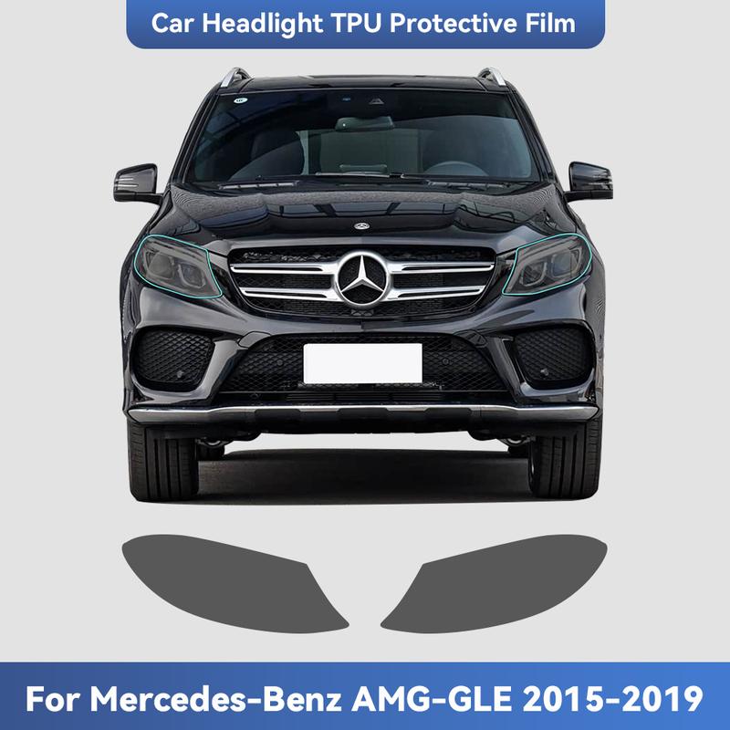 For Mercedes Benz AMG GLE 43 63 2015- TPU Headlight Anti-Scratch Transparent Modification Color Changing Protective Film