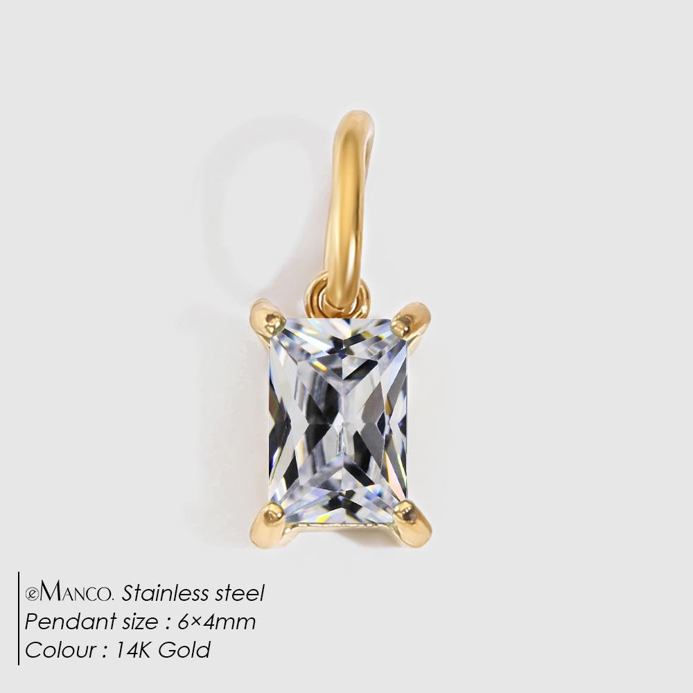 

eManco Zircon DIY Necklace Pendant - Women s Versatile High-End Design