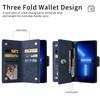 For Oneplus Nord 2 5G N10 N100 N20 N200 N300 Wallet Zipper Multi-card Leather Case 1+ 10 Pro 5G 9 Pro 8 7 7T Pro Phone Cover