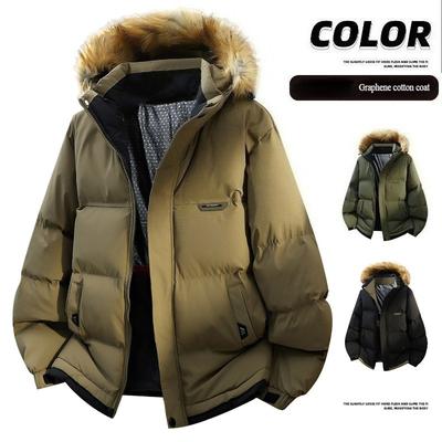 Herren Casual Parka Herbst Winter Baumwolljacke Oberbekleidung Dicke Warme Gefütterte Jacke Herren Outdoor Winddichte Oberteile