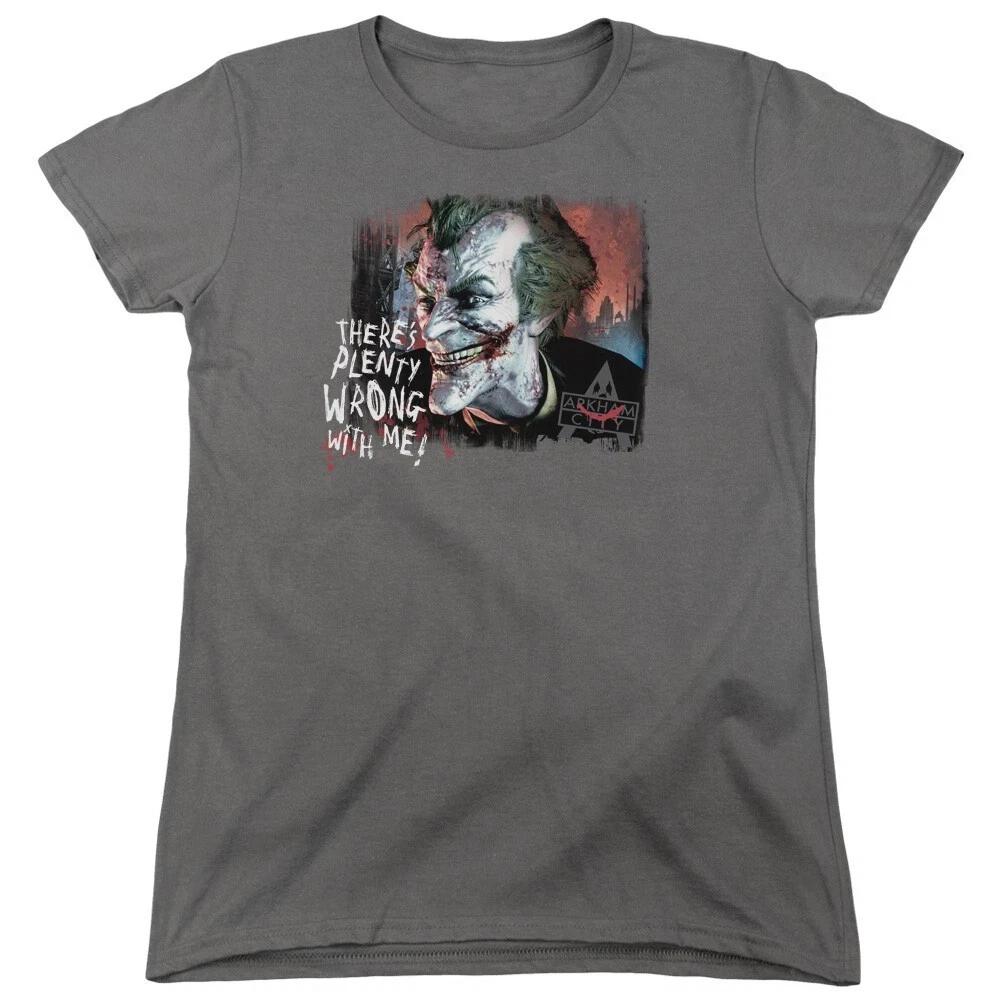Batman Arkham City  Plenty Wrong  Women s T-Shirt L