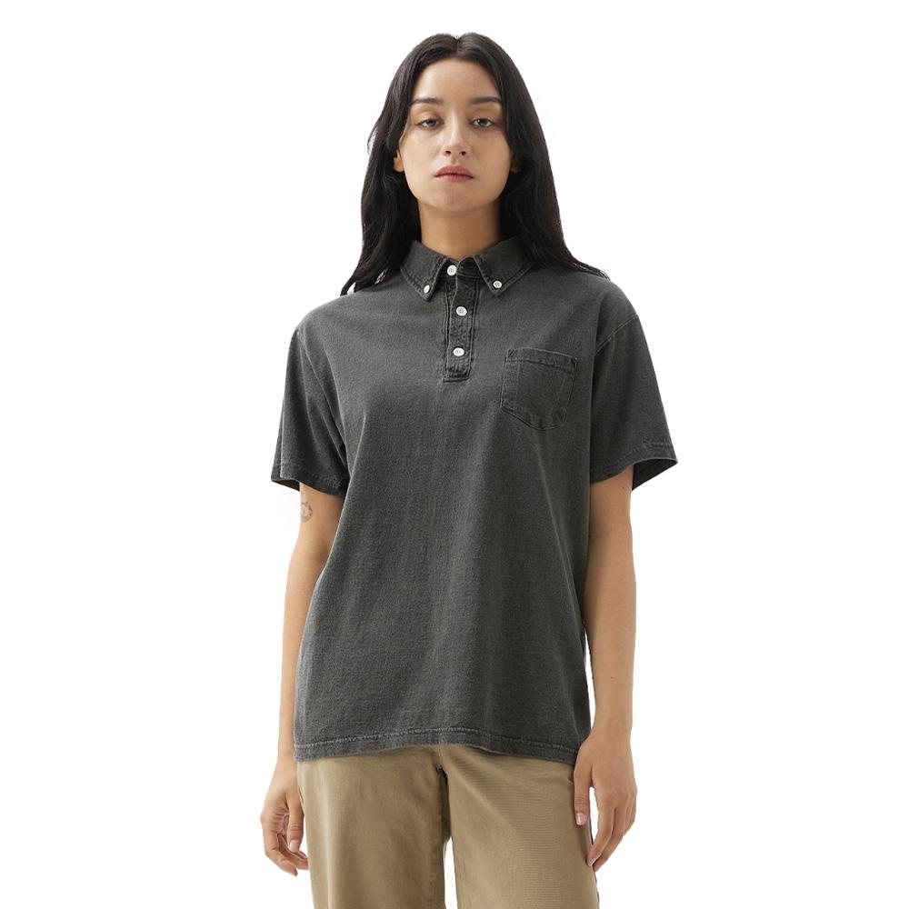 T-shirt a maniche corte Guson Polo - Nero Pigmentato