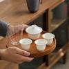 Mùyī Ivory White Portable Ceramic Gaiwan Tea Set