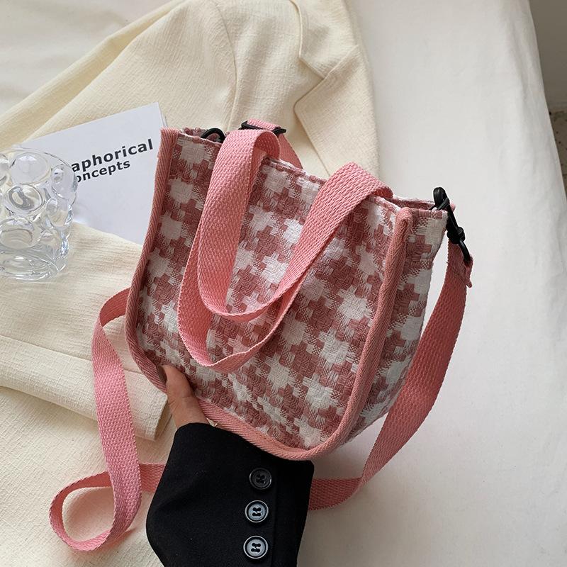 Tragbare Canvas-Tasche zum Tragen in der Hand für Damen Sommer Neu Koreanischer Stil Ins Modische Umhängetasche