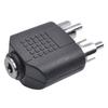 3.5mm Male To Female 2RCA Auditory Connector Computer TV 3.5 6.5 Plug Female Auditory Adapter