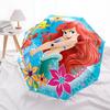 Disney Mermaid,Sea Friends Manual Opening and Closing Umbrella, 11-Rib Reinforced Folding Design, Lightweight