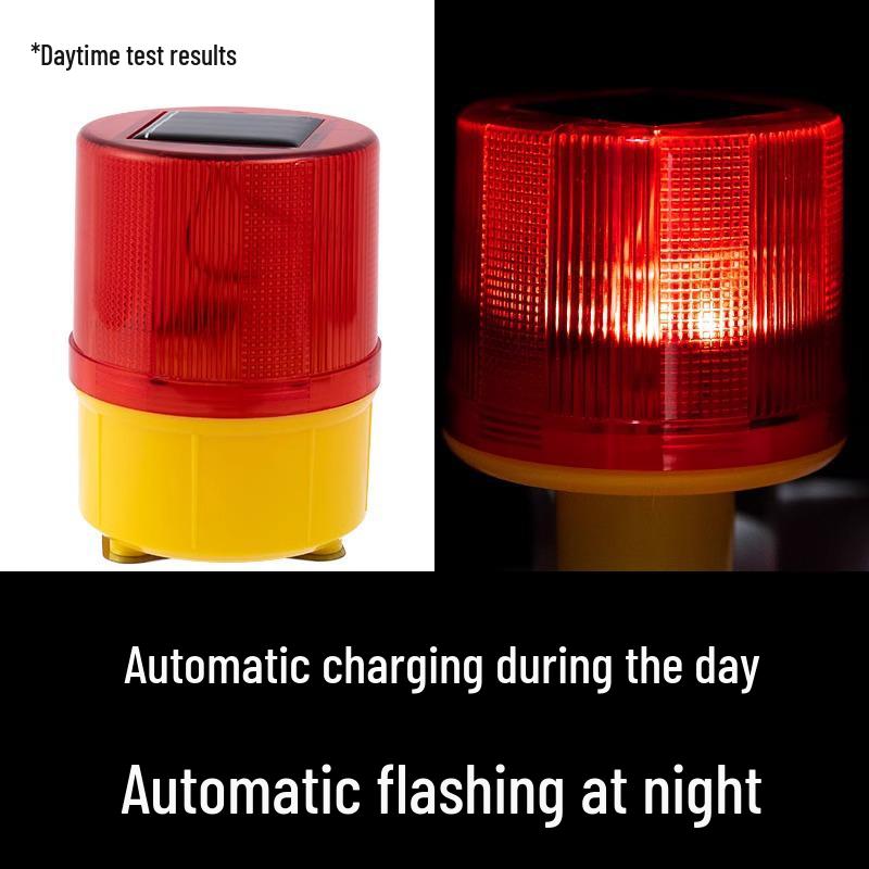 Solarbetriebenes Blitz-Sicherheitslicht für Bauarbeiten im Freien und Hinderniswarnung