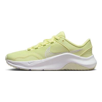 Legend Essential 3 Logo Cushioning Durable Low-Top Running Shoes Women Sneaker Yellow DM1119-301