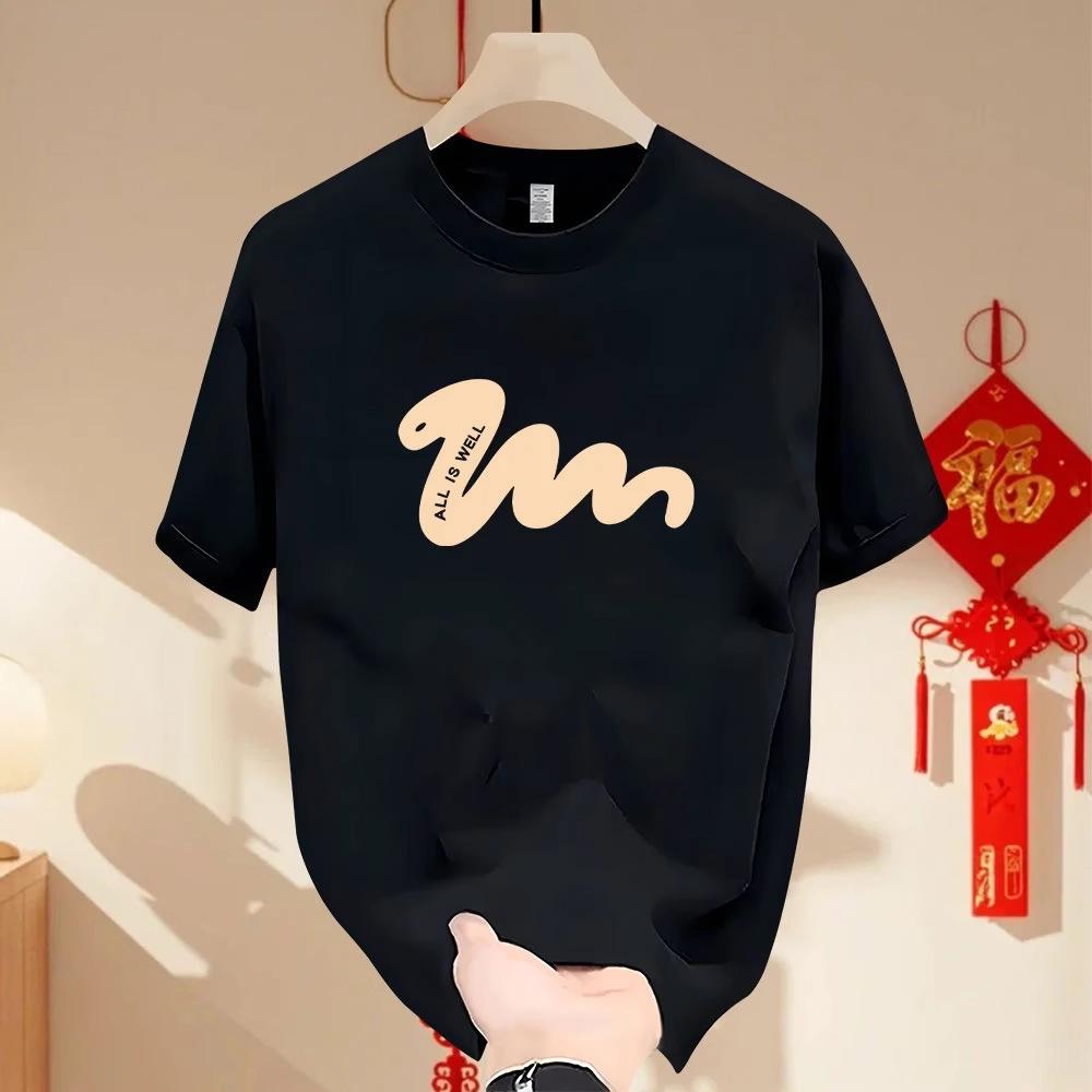 

Парные хлопковые футболки с коротким рукавом, черные, белые, дышащие, удобные, мягкие, повседневные, спортивные S