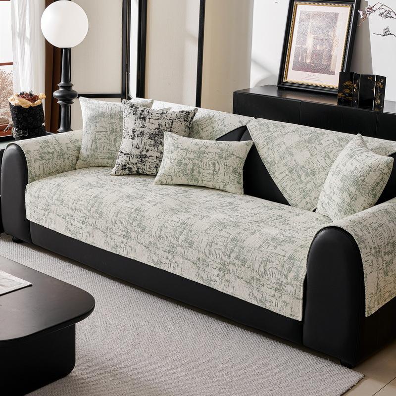 Light Luxury Sofa Cushion  New Four-Season Universal Non-Slip Leather Sofa Cushion Cover Simple High-End Cover