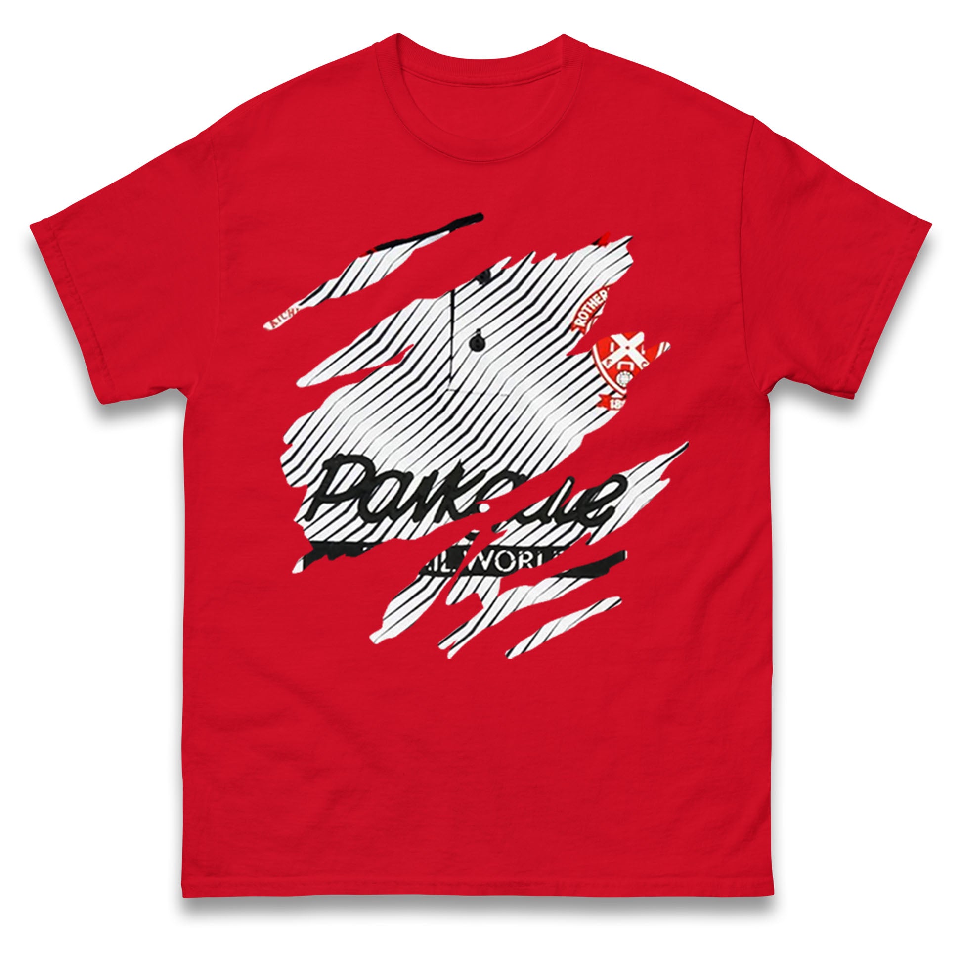 Retro Rotherham 1992 Torn Effect T Shirt Tshirt Mens Womens Unisex Tops Tees 4XL
