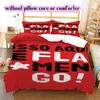 Flamengo Football Soccer Pattern Bedding,Quilt Set Quilt Cover Pillowcase Home Birthday Gift (1*duvet Cover+2*pillowcase,without Core)