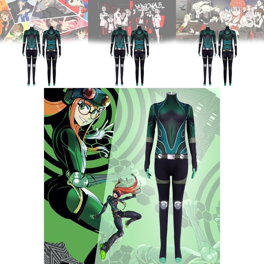 Persona 5 Navi Sakuna Cosplay Jumpsuit For Gaming Character Role Play Unisex