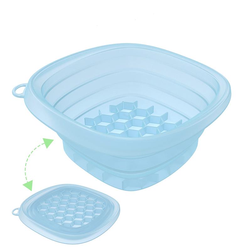 Face Ice Bath Bowl For Facials Plunge Dipping Face Folding Ice Facials Washbasin Facials Skin Cares Tool For Home Travel