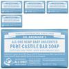 Dr. Bronner's Baby Mild Pure Castile Bar Soap Unscented, 140g, 5 Pcs