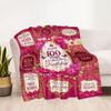 Happy Years Birthday Blanket Ultra-Soft Suitable for Seaside Bed Picnics for All Seasons Warmthful Decor Perfect Gift for Relatives and Friends
