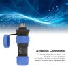 3 Pin 3 Hole Aviation Plug SP17 IP68 Waterproof Connector Panel Mount Dust Proof Cap Electrical Power Adapter Industrial Power