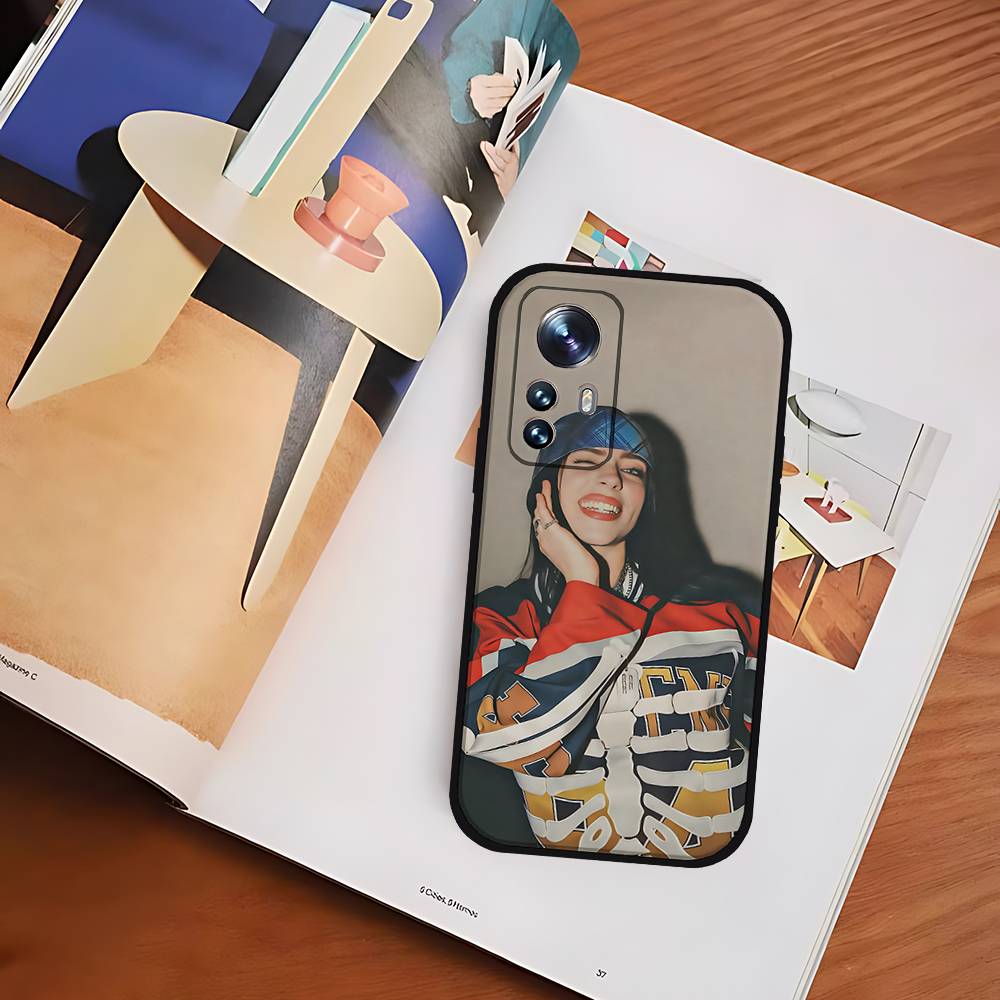 American Classic Female Singer Slim Black Shockproof Phone Case: Snug Fit For Xiaomi 12,11,12S Ultra & Redmi Note 11,10T,9,9A,8P