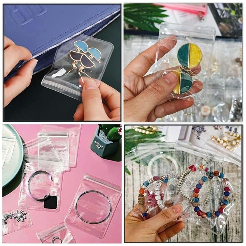Dust-proof Jewelry Display Bag Large Capacity Earring Holder Clear PVC Jewelry Organizer  Travel