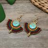 Niche Design Woven Earrings Bohemian Retro Resort Style Personality Temperament Handmade Earrings