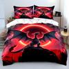 Pokémon Charizard Print Bedding Set Children 3 Pieces King Size Bed Set Pillowcase Adult Child Bed Cover Bedroom for Gifts