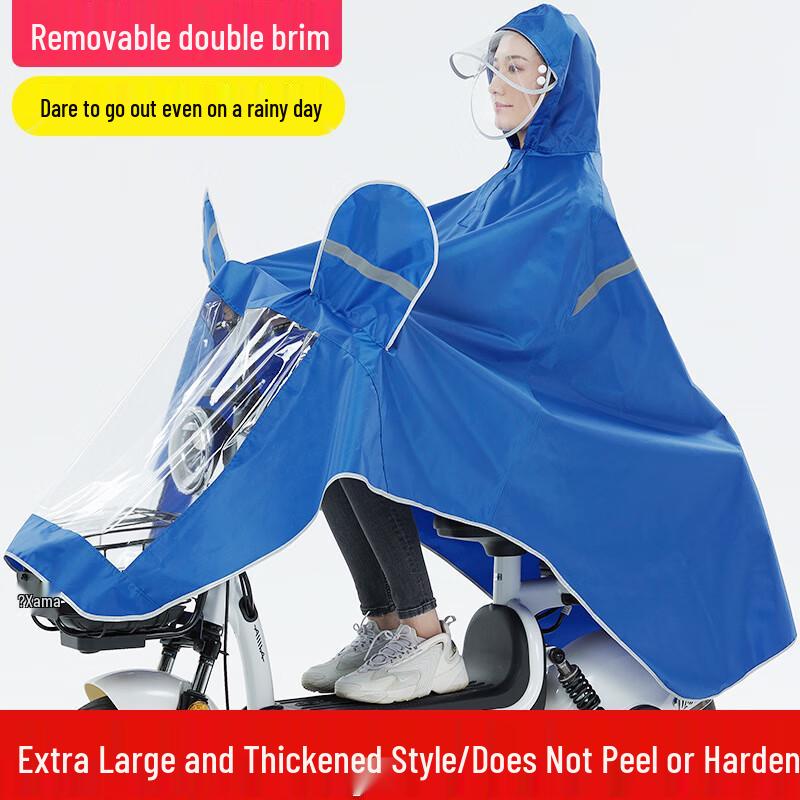 Reflective Electric Scooter & Bike Raincoat XXL One Size