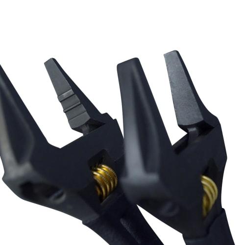 Fujiya Light Monkey, Non-serrated, Black and Gold, Total Length 252mm, Maximum Opening 43mm, FTA-43-BG