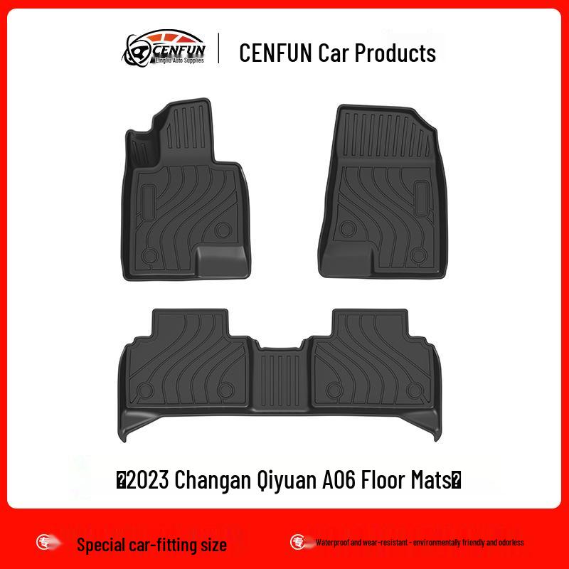 2023 Changan Qiyuan A06 Car TPE Eco-Friendly Floor & Waterproof Trunk Mats - Galaxy Carpet Design