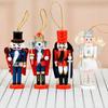 4Pcs 13Cm Tall Mouse Princess Guard Nutcrackers Ornament Wooden Christmas Decors Durable Moisture Resistant Design