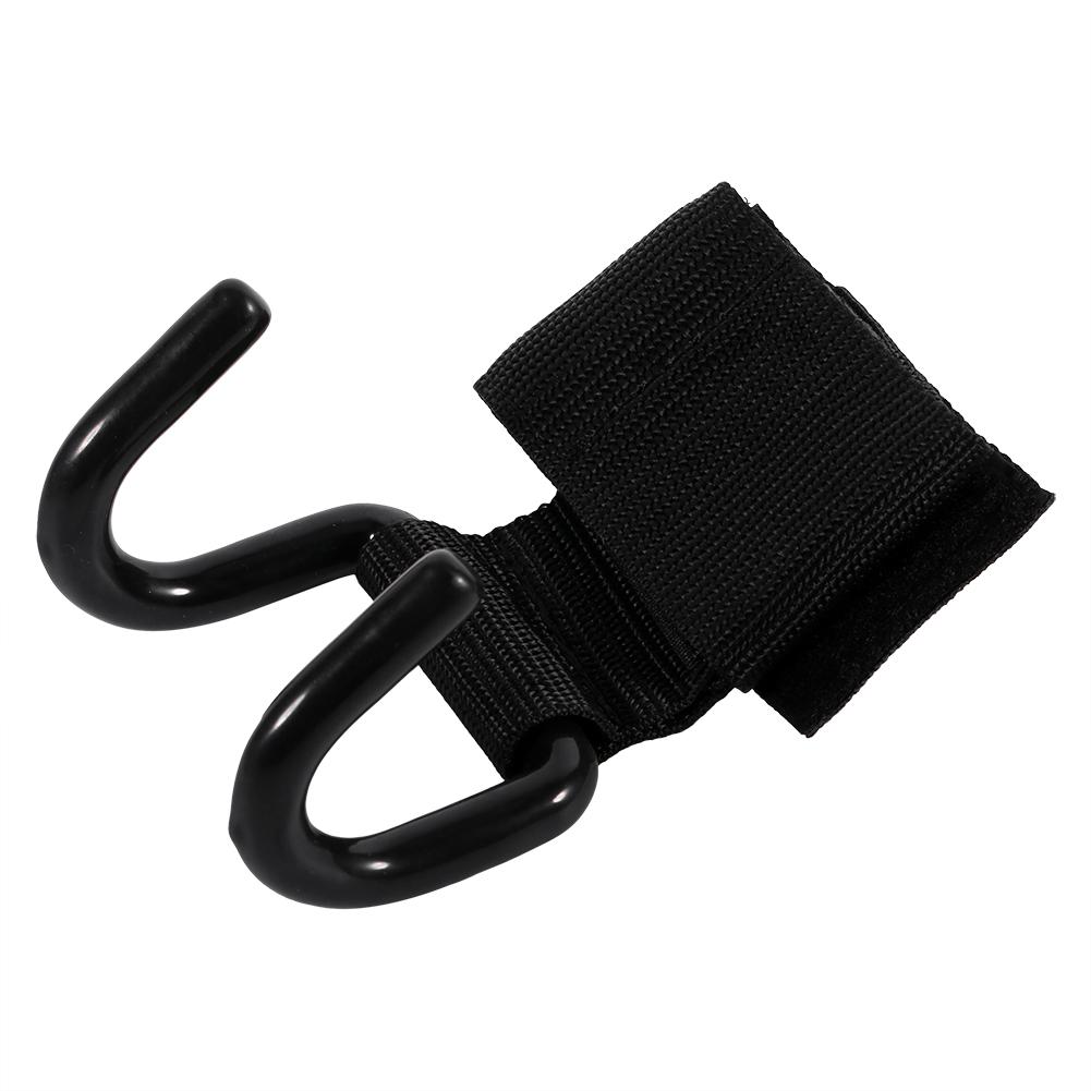 Black Weight Lifting Training Wrist Support Bandage Strap Hook Gym Hook Grip