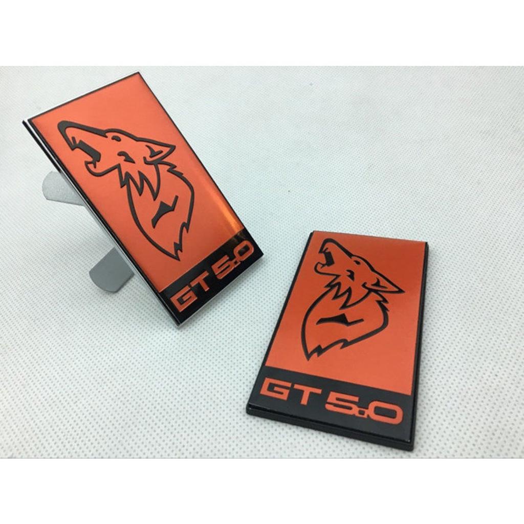 Car front Grille Badge Fender Side Rear Trunk Tailgate Wolf Badge Sticker Emblem Decal
