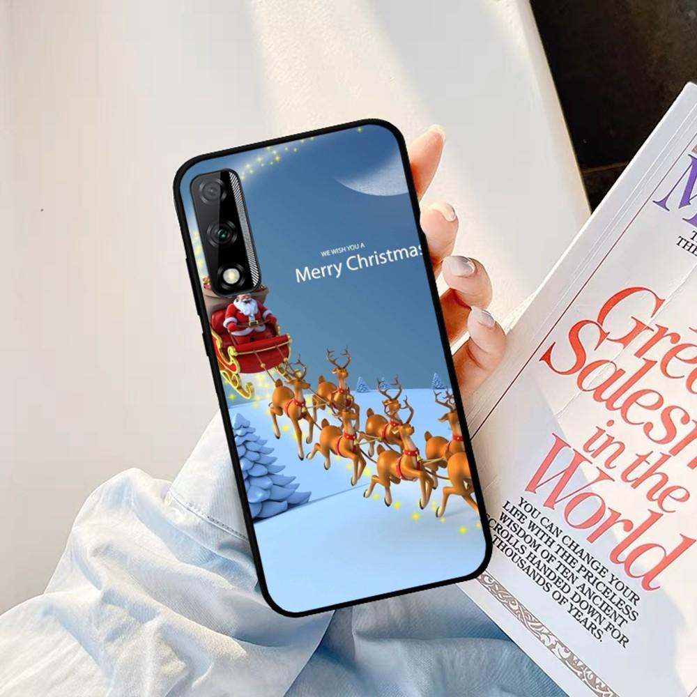 Merry Christmas Phone Case For Redmi 8 9 10 PocoX3 Pro For Samsung Note 10 20 For Huawei Mate 20 30 40 50 Lite