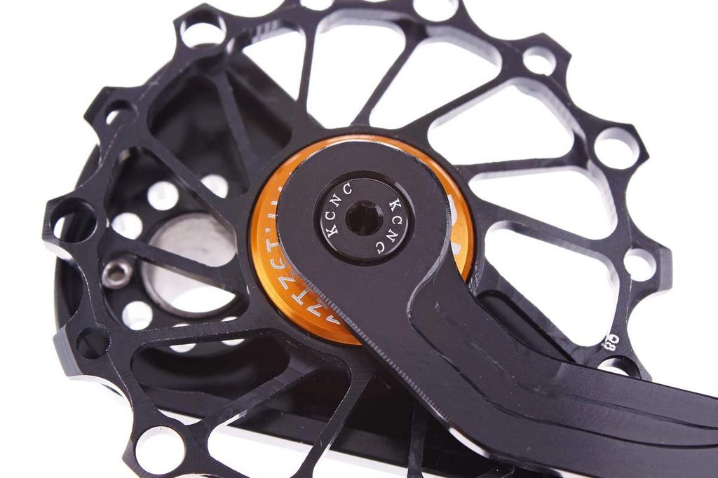 KCNC 16T Derailleur Pulley 7075 Aluminum Alloy Big Pulley Bicycle Pulley Compatible with Shimano Dura Ace 6700/6800/7800/7900/7970/9000/9070 (Black)
