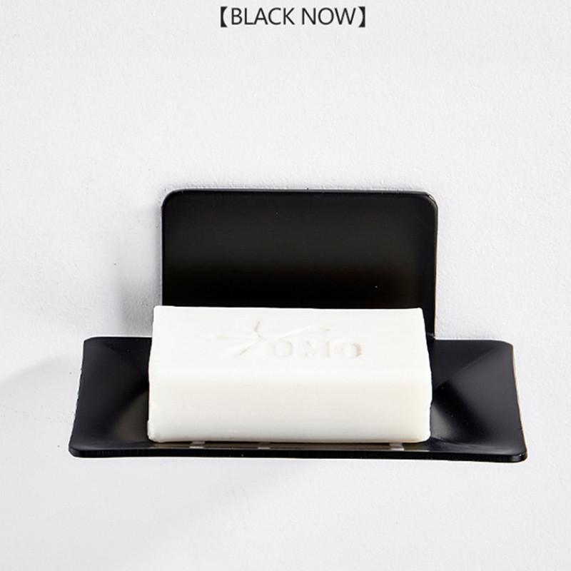 No Drilling Soap Dish Holder Wall Mounted  Sponge  for Bathroom Organizer Kitchen   Metal